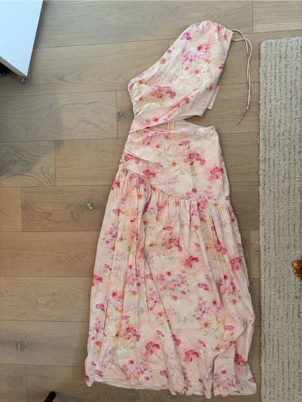 Hello Molly Pale Pink Floral Maxi Dress